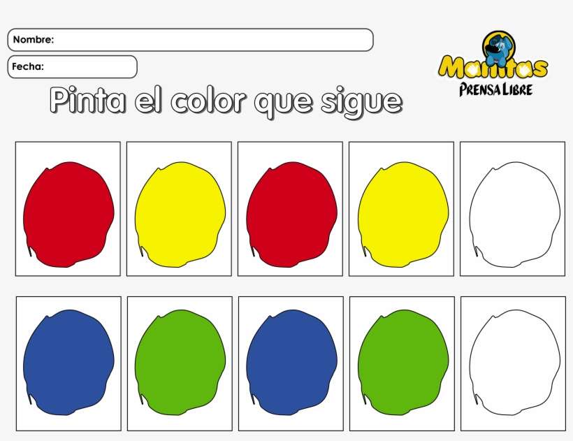 Secuencia De Colores - Dia Del Maestro Para Colorear, transparent png download