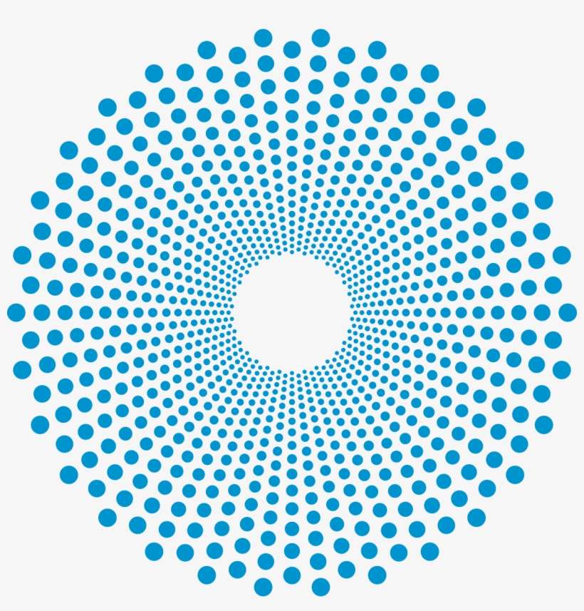 Dot Wreath Blue 0196d0 - Women's Connection, transparent png download