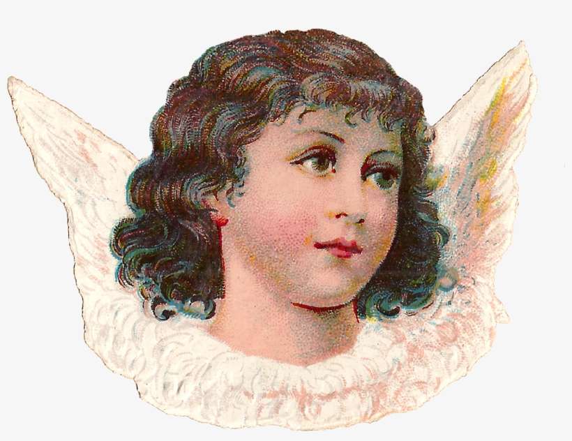 Digital Angel Portrait Clip Art Download - Angel Scraps, transparent png download