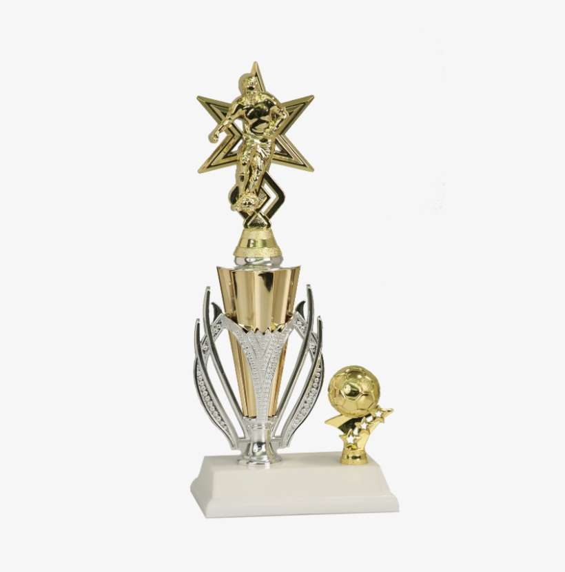 Sport Star Male Soccer Trophy - Trophy, transparent png download