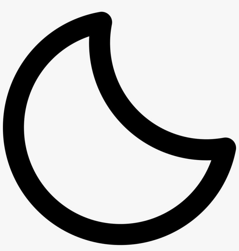 Crescent Moon - - Contorno Luna, transparent png download