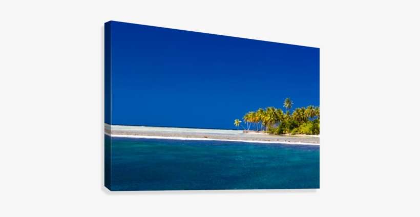 Tropical Beach Background Canvas Print - Sea, transparent png download