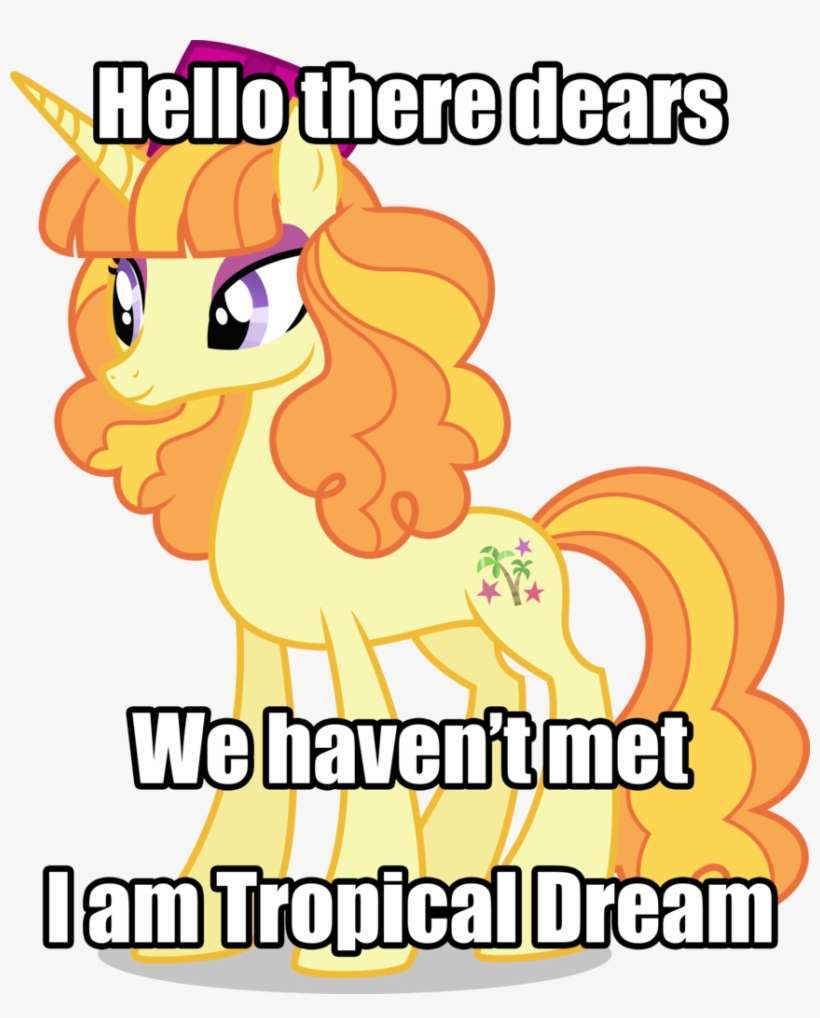 Absurd Res, Artist - My Little Pony Tropical Dream, transparent png download