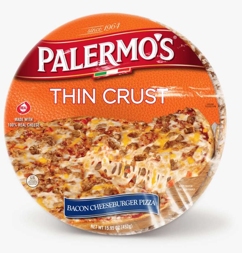 Ingredients - Palermos Pizza, Thin Crust, Supreme - 16.9 Oz, transparent png download