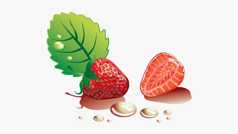 Strawberry Illustration Free Vector And Png - Strawberry Vector, transparent png download