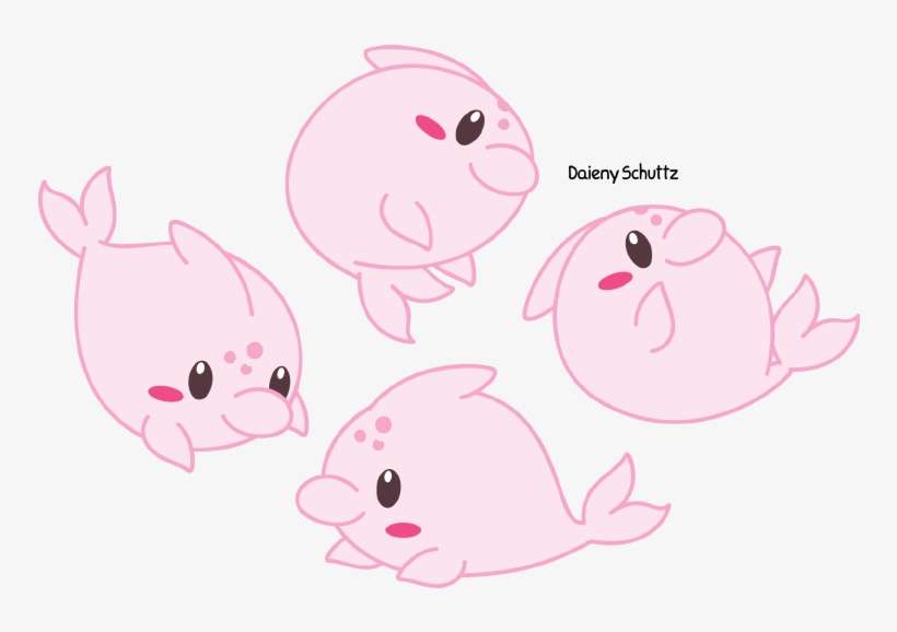 Clipart Royalty Free Library Chibi River Dolphin By - Amazon River Dolphin Kawaii, transparent png download