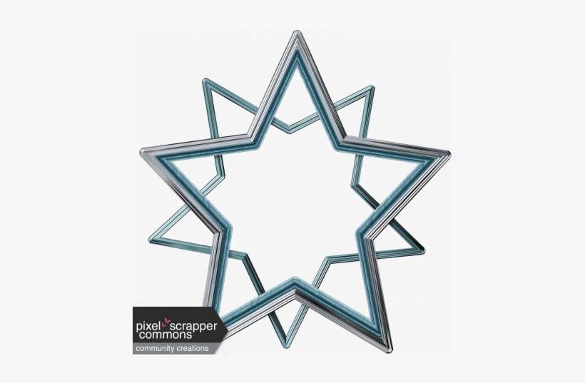 Home For The Holidays Double Star Frame - Digital Scrapbooking, transparent png download