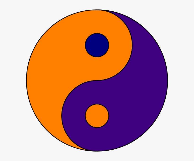 Lion Coat Of Arms - Yin And Yang Purple And Blue, transparent png download