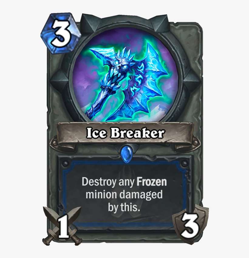 Ice Breaker Card - Hearthstone Weapon Cards, transparent png download