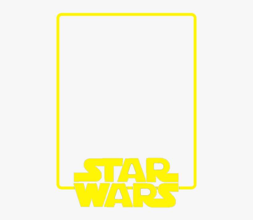 4x6 Star Wars Photo Overlay Logo On Top - Star Wars Circle Logo, transparent png download