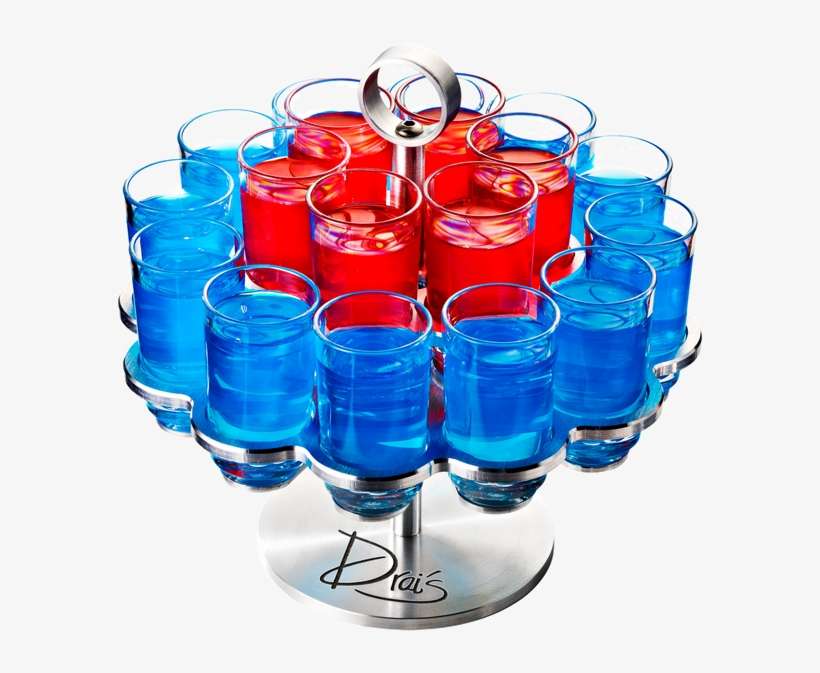 Drinique 18 Shot Revolver With Custom Logo - Drinique 18 Shot Revolver With Elite Shot Glasses, transparent png download