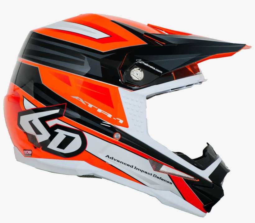 6d Atr 1 Pilot Orang - 6d Atr 1 Helmet Rush Orange, transparent png download