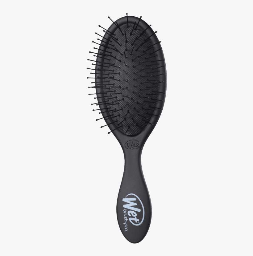 Wet Brush Pro Média Preta - Wet Brush The Shine Brush (black), transparent png download
