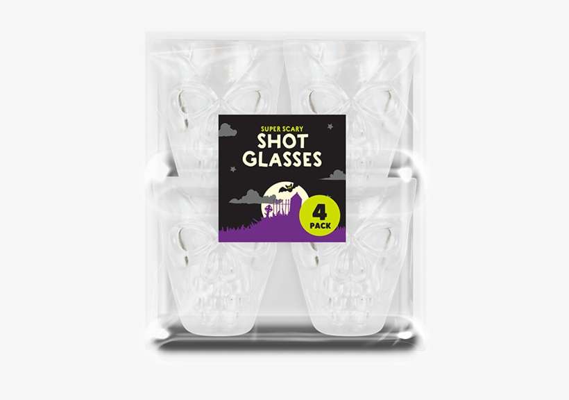 Halloween Shot Glasses 4 Pack - Shot Glass, transparent png download