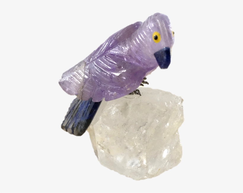 Amethyst Bird On Quartz Crystal - Gemstone, transparent png download