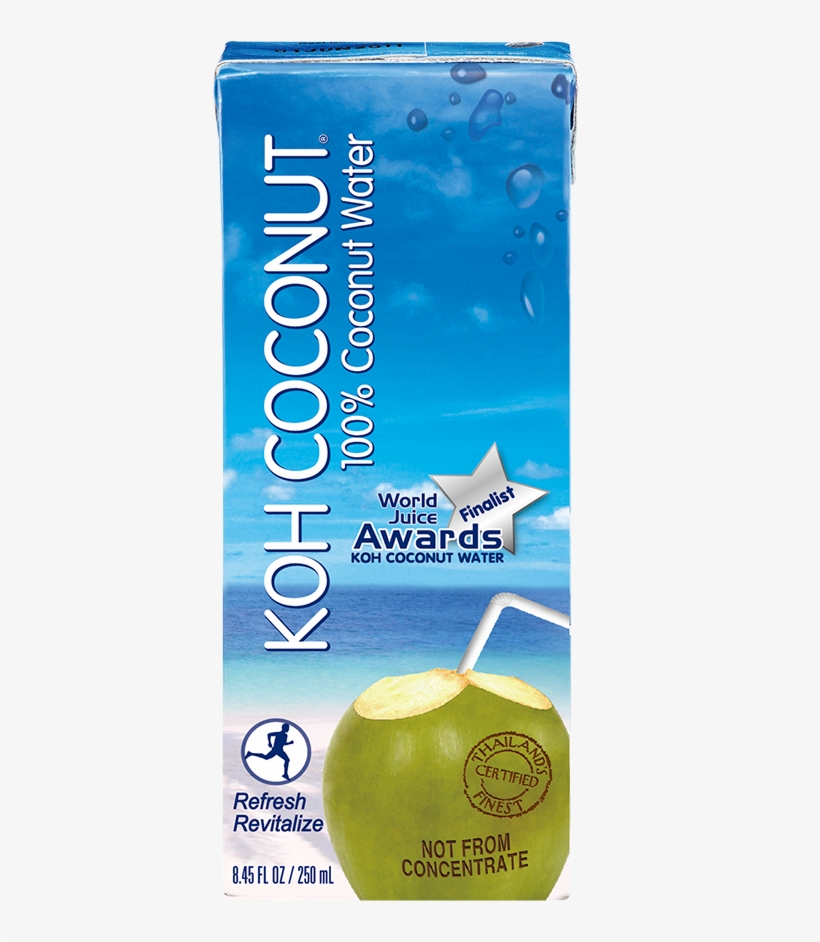 100% Coconut Water - Koh Coconut Water, 8.45 Ounce (pack Of 24), transparent png download