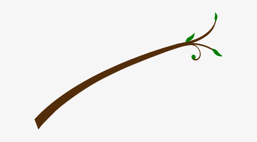 Branch With Leaves Clip Art - Branch With Leaves Png, transparent png download