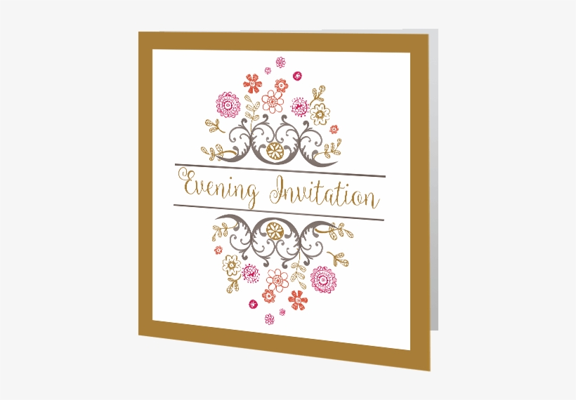 Regal Gold Floral Wedding Evening 3d - Wedding, transparent png download