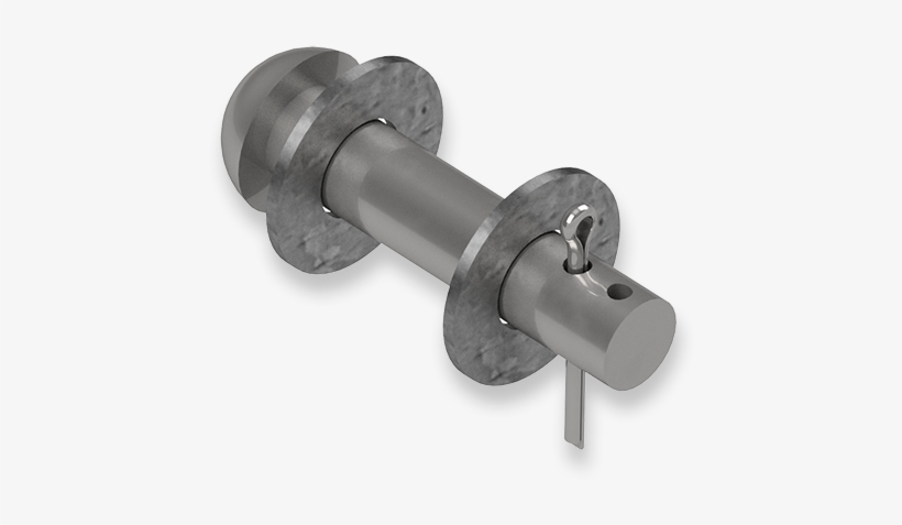 7/8 X 4-inch Carbon Steel Button Head Rod - Toilet, transparent png download