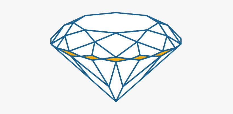 Diamond Parts Girdle - Crowns On Top Of Diamonds, transparent png download