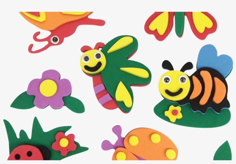 Aplique Ades Cartela Colors C 10 Un Bichinhos Com Asas - Bichinhos De Jardim Em Png, transparent png download