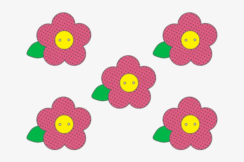 Botões Divertidos Kit Super Criativo Florzinha Com - Florzinhas Png, transparent png download
