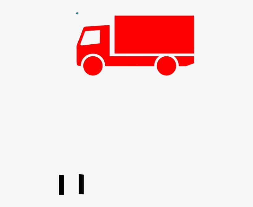 Red Lorry Clip Art - Camion Señal, transparent png download