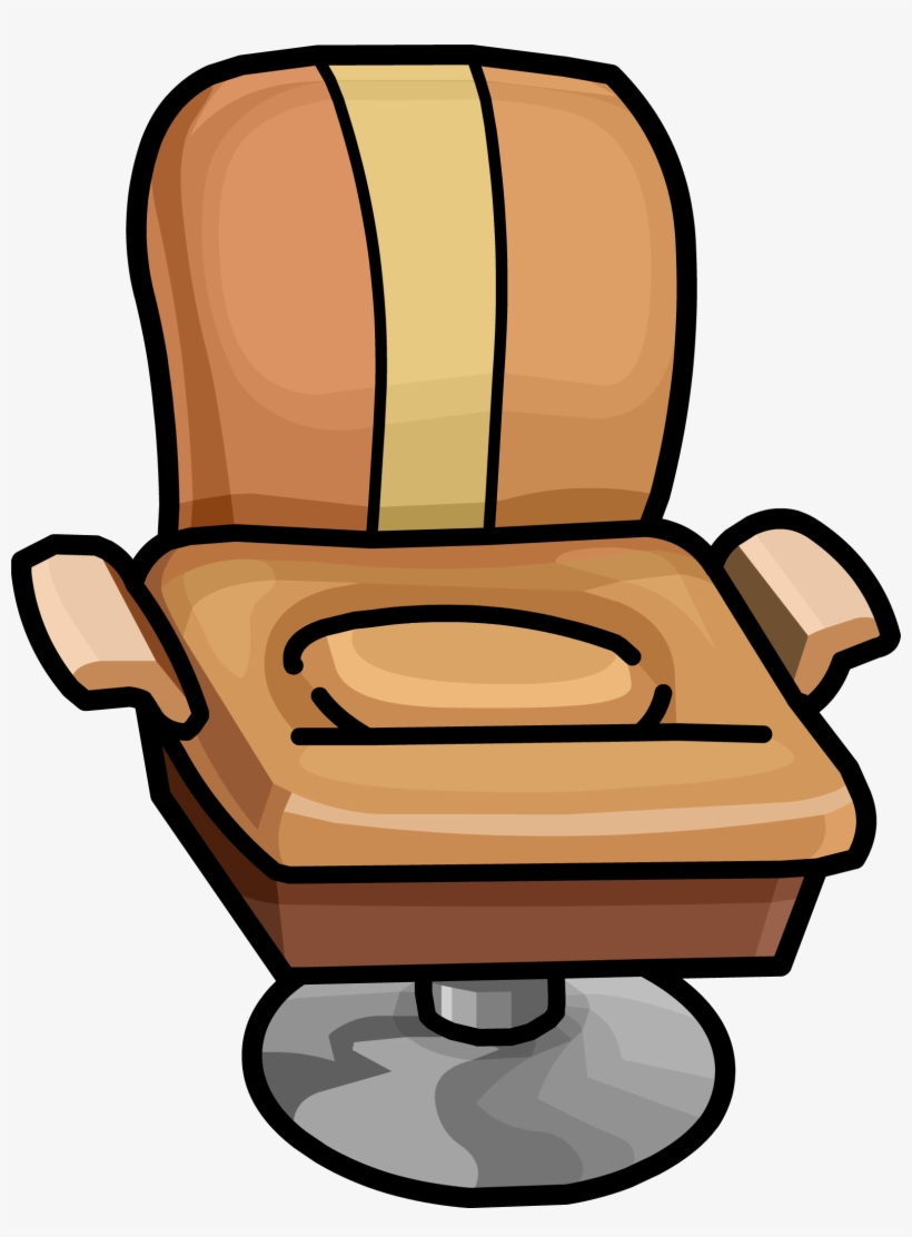 Salon Chair Furniture Icon - Chair Club Penguin, transparent png download