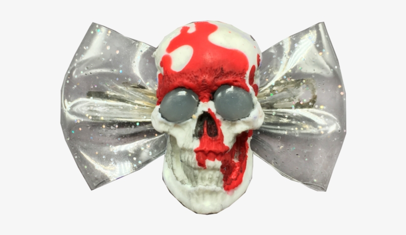 Handmade Skull Hair Clip - Barrette, transparent png download