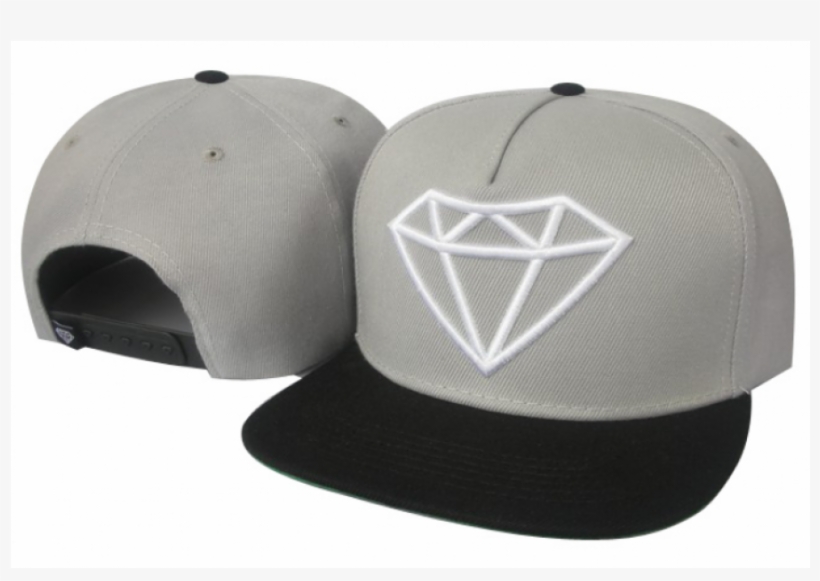 Gorra Plana Gris Con Negro, transparent png download