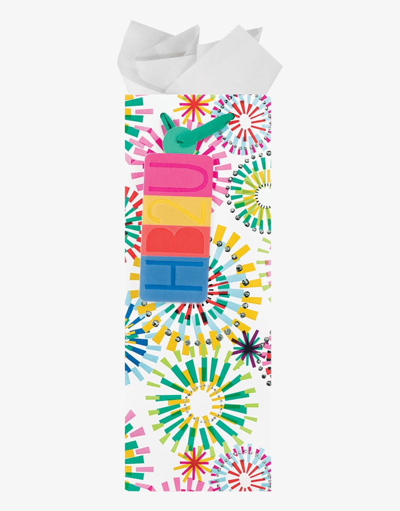 Party Explosion Large Bottle Bag - Pattern, transparent png download