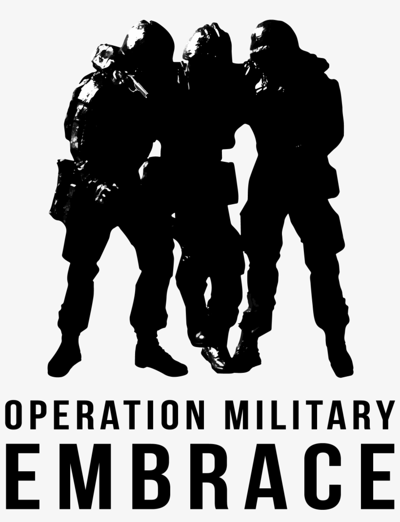 Consent For The Use Of This Iconic Image Was Provided - Operation Military Embrace Logo, transparent png download