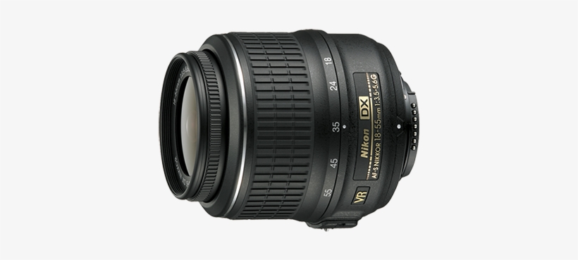 Objetivo Zoom Af S Dx Nikkor18 55mm F/3 - Nikkor 18-55mm F3.5-5.6g Af-s Dx Vr Lens, transparent png download