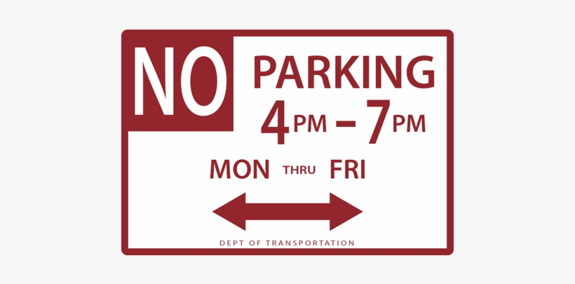 New York Parking Sign - No Parking Sign New York, transparent png download