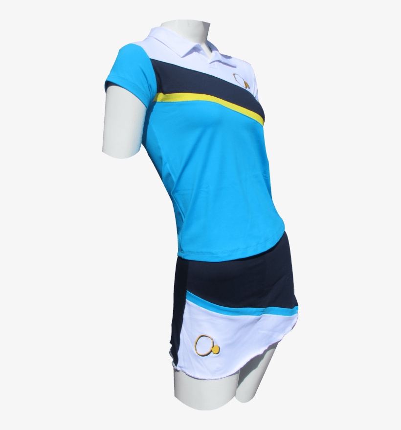 Conjunto Mujer Polo-falda Pantalón Modelo Blue - Woman, transparent png download
