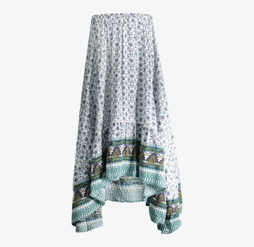 Zaful Mujer Maxi Boho Modelo Falda De Mayor A Menor - Skirt, transparent png download