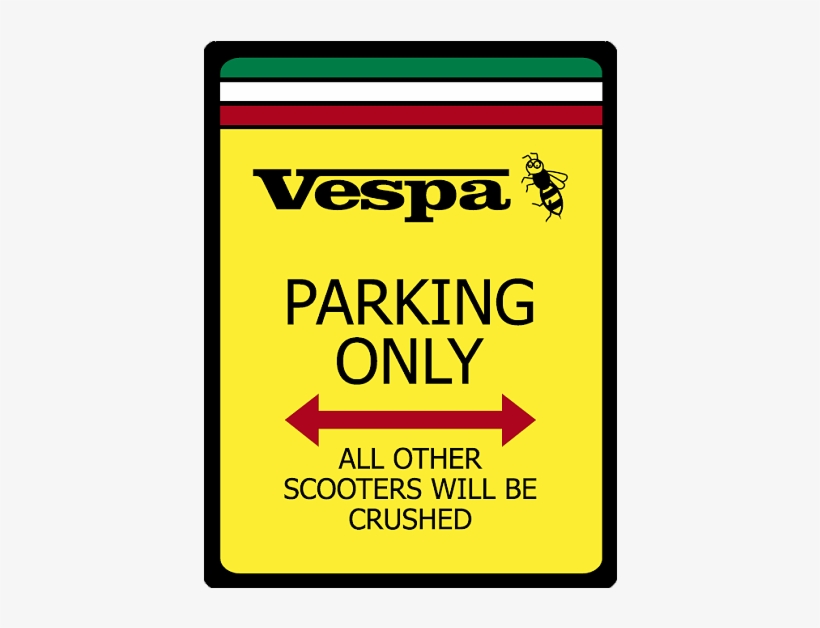 Vespa No Parking Sign - : Earch Of Vespa : Dvd, transparent png download