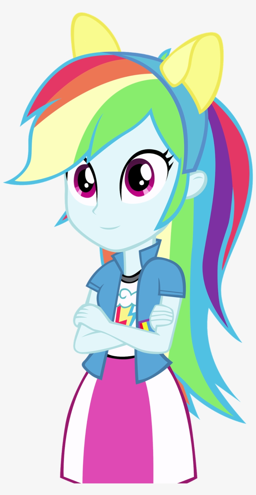 El Estilo Normal Que Mas Me Encanta Es El De Rainbow - Rainbow Dash Humaine, transparent png download