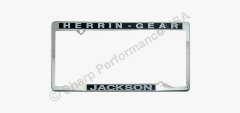 Custom Stainless Steel License Plate Frame 4 Hole Shown - Vehicle Registration Plate, transparent png download