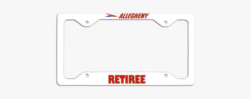 Allegheny Airlines Retiree License Plate Frame - Blade, transparent png download