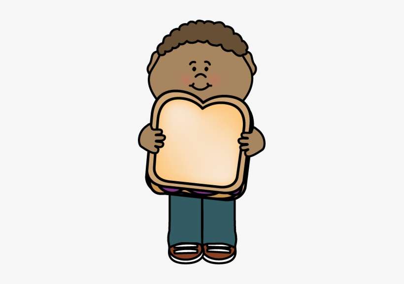 Kid With Peanut Butter And Jelly Sandwich - Clipart Peanut Butter And Jelly, transparent png download