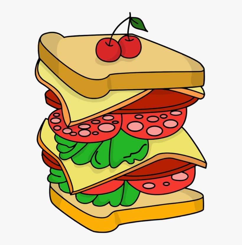 All Photo Png Clipart - Sandwich Drawing, transparent png download
