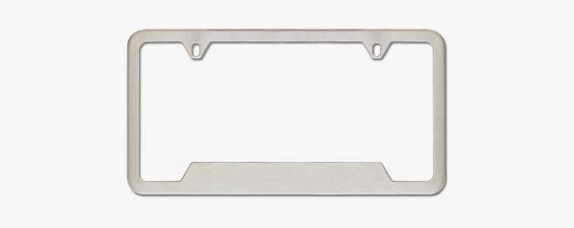 Stainless Steel License Plate Frame - Wood, transparent png download