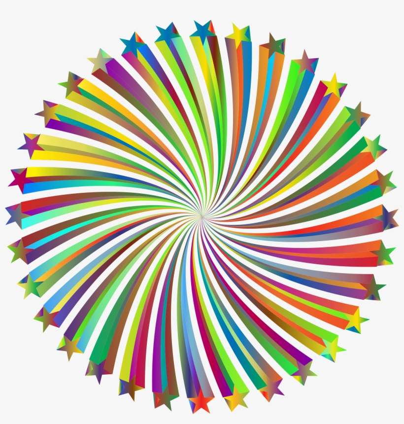 This Free Icons Png Design Of Prismatic Starburst Vortex, transparent png download