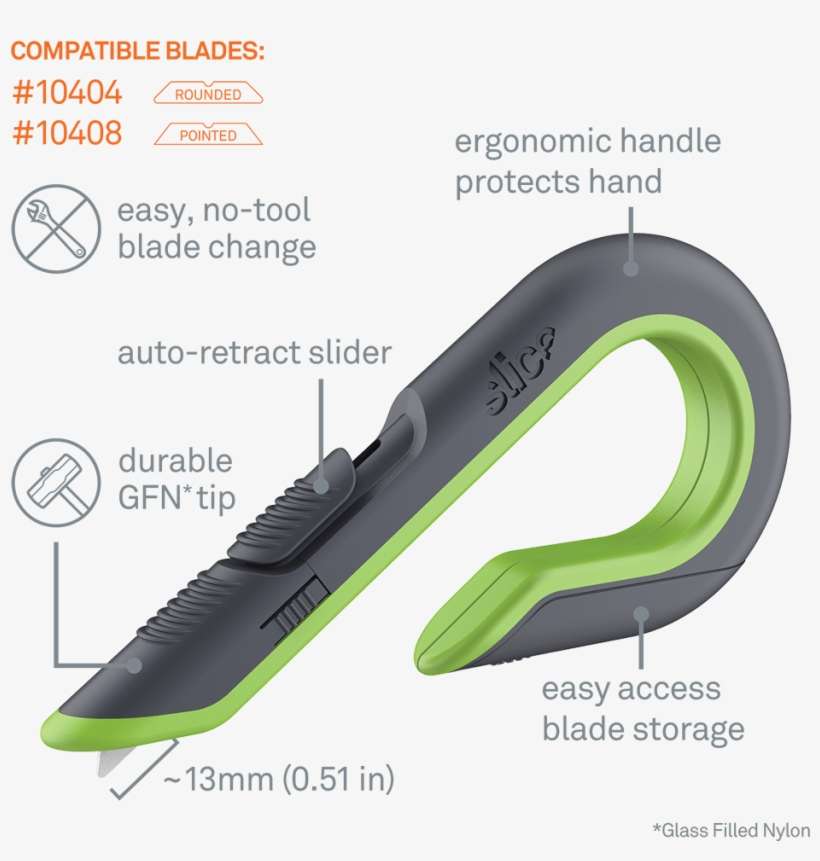 Auto-retractable Box Cutter - Slice Auto Retractable Box Cutter, transparent png download