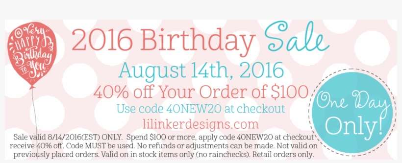Join Us Sunday, August 14th For A One Day Only Birthday - Poster, transparent png download