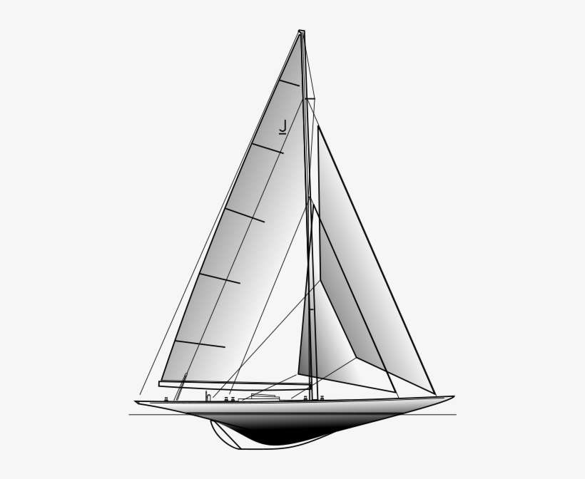 Sail Png Image - J Class Plan, transparent png download