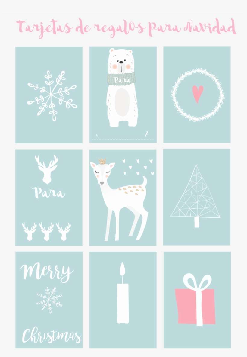 Tarjetas Para Regalos De Navidad - Poster, transparent png download