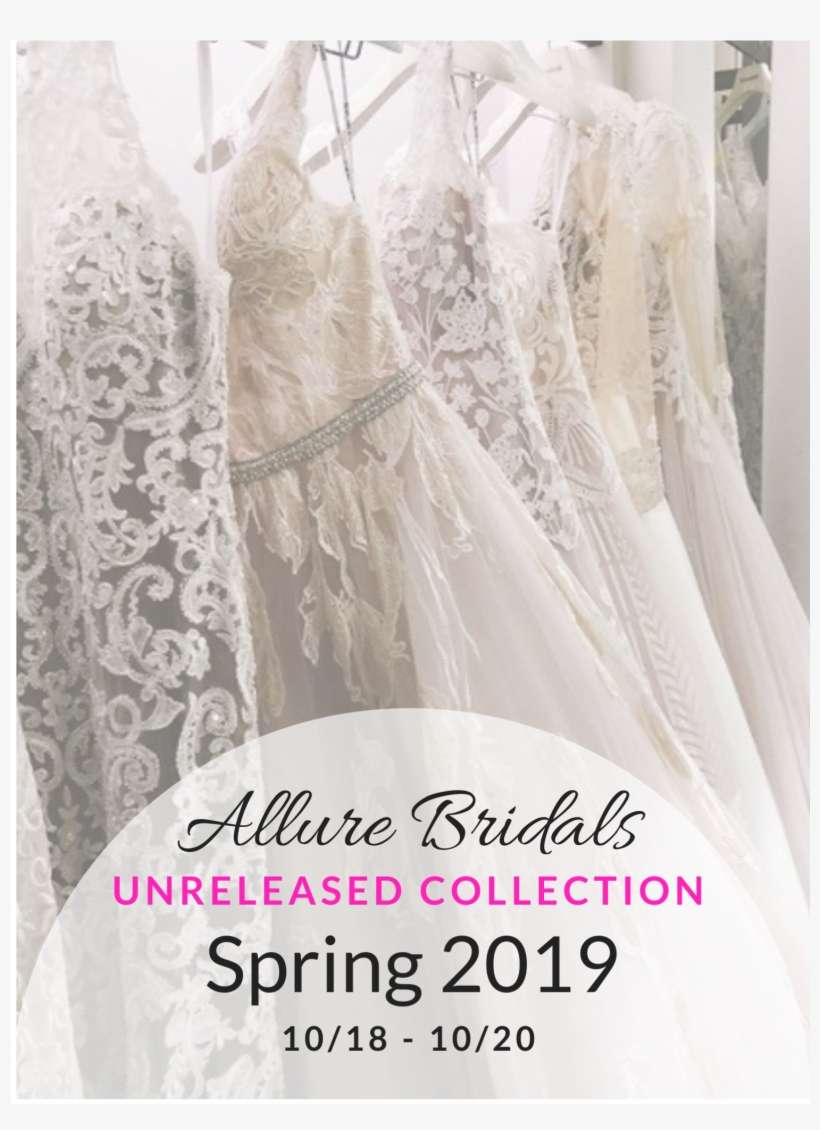 Allure Bridal Spring 2019 Trunk Show - Wedding Dress, transparent png download