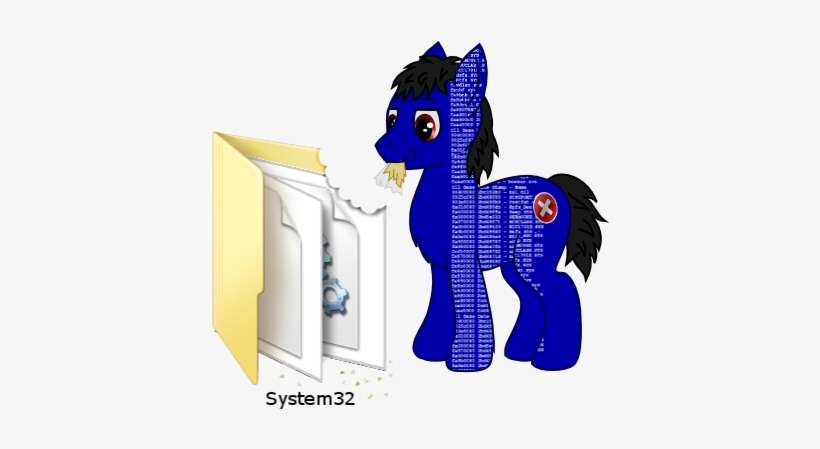 System32 Pony Horse Mammal Vertebrate Horse Like Mammal - Cartoon, transparent png download